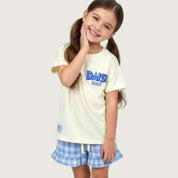 Daisy Girls Summer Shorts Set - Cream