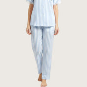 VS Strips Ladies Pajama Set - Blue