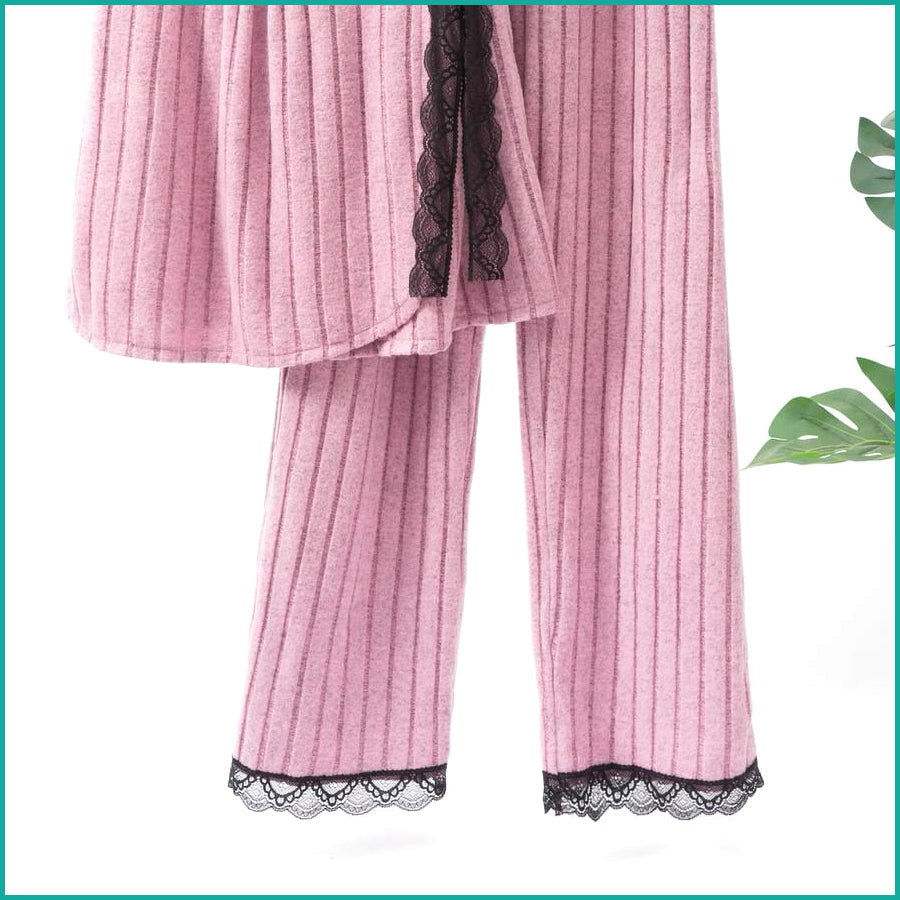 Plain Ladies loungewear 2 Pcs Set - Purple