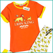 Lion King Ladies Pajama Set - Orange White