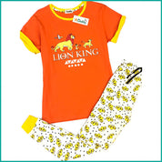 Lion King Ladies Pajama Set - Orange White