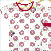 Donuts Ladies Pajama Set - White