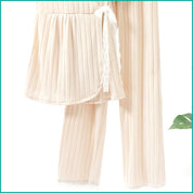 Plain Ladies loungewear 2 Pcs Set - Cream