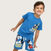 Mickey United Boys Summer Shorts Set – Blue