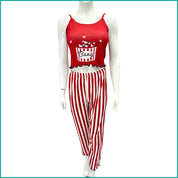 Bang Heart Ladies Pajama Halfer - Red