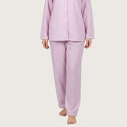 Snoopy Strips Ladies Pajama Set - Purple