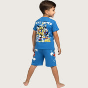 Mickey United Boys Summer Shorts Set – Blue