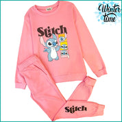 Stitch Winter Ladies Training Suit - Hot Pink