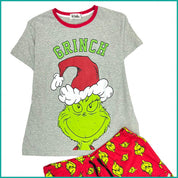 Grince Ladies Shorts Set - Grey Red