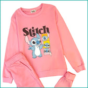 Stitch Winter Ladies Training Suit - Hot Pink
