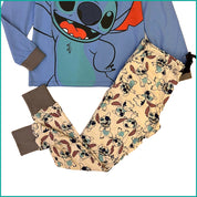 Stitch HI Ladies Cotton Pajama Set - Blue
