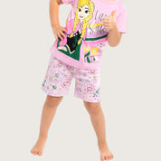 Little Sister Girls Shorts Set – Pink