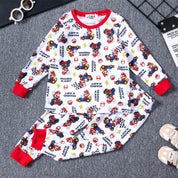 Mario Kart Boys Full Sleeves Pajama Set - White
