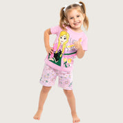 Little Sister Girls Shorts Set – Pink