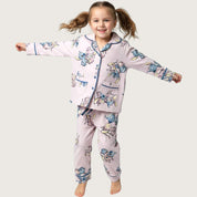 Stitch Girls Front Open Pajama Set - Pink