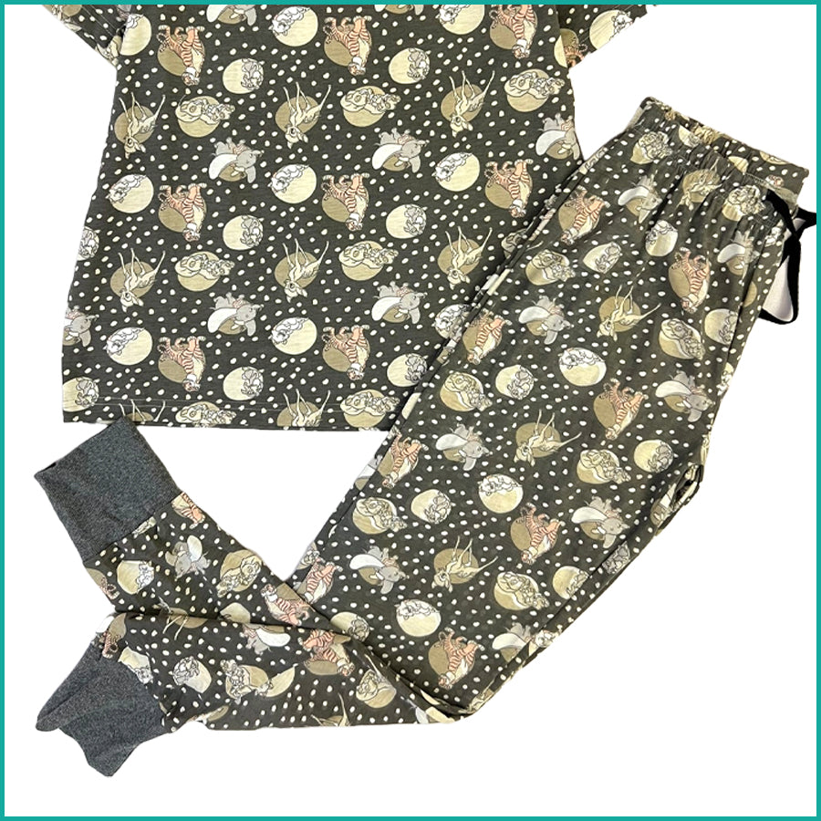 Disney Home Ladies Pajama Set - Grey