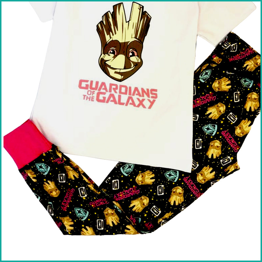 Guardian of Galaxy Ladies Pajama Set - White