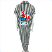 Flamingo Ladies Dress - Grey -Free Size