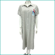 Flamingo Ladies Dress - Light Grey -Free Size