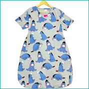 Sad Eeyore Ladies Dress - Grey