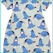Sad Eeyore Ladies Dress - Grey