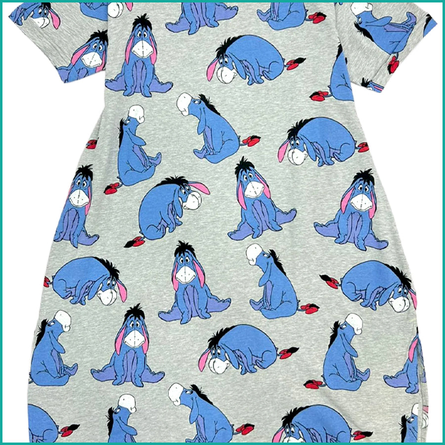 Sad Eeyore Ladies Dress - Grey