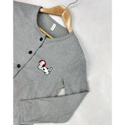 Puppy Dots Ladies 3 Pcs Pajama Set - Grey