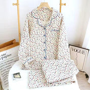 All Floral Ladies Pajama Set - White