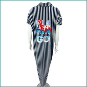 Flamingo Ladies Dress - Black White -Free Size