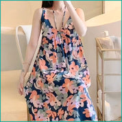All Floral Ladies Cotton Halfer - Multicolor -Free Size