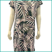 Leaves Ladies Dress - Black