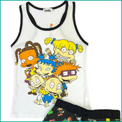 Rugrats Ladies Cotton Shorts Set - White