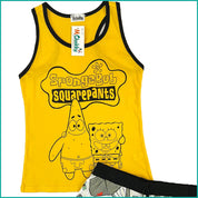 SpongeBob Ladies Cotton Shorts Set - Yellow