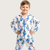 Sonic Boys Front Open Pajama Set - Grey