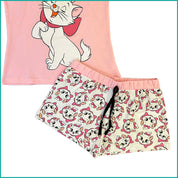 Kitty Perfect Ladies Cotton Shorts Set - Pink