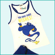 Gennie Ladies Shorts Set - White Blue