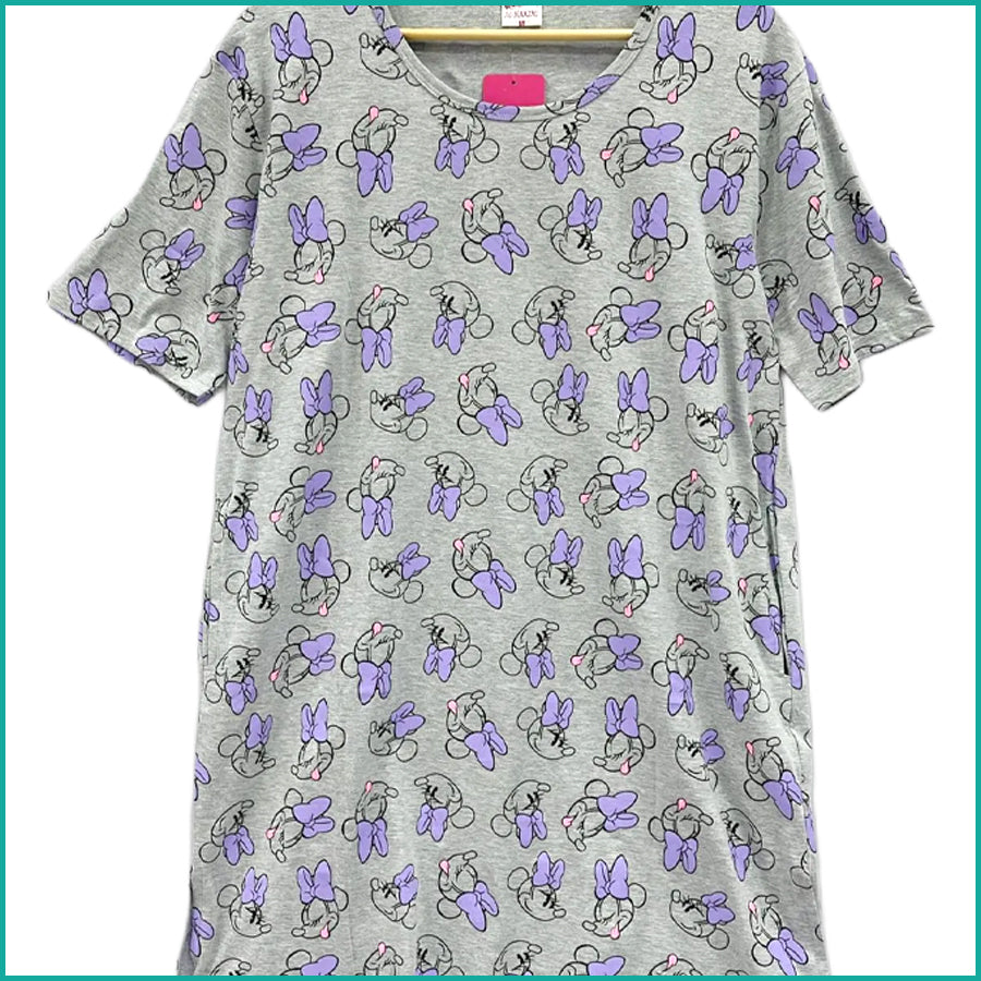 Happy Minnie Ladies Dress - Grey