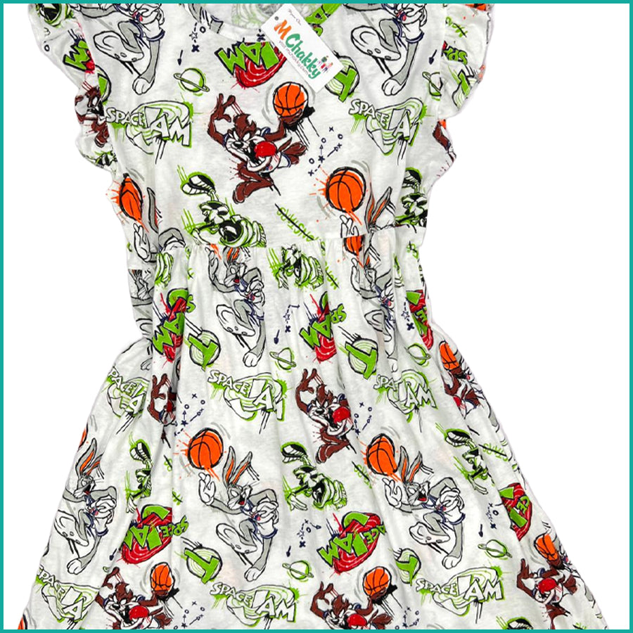Space Ladies Dress - White