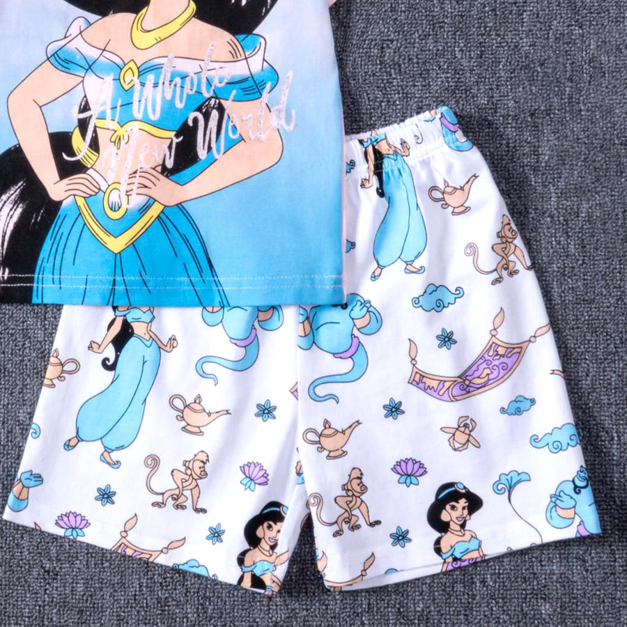 Jasmine Girls Cotton Shorts Set PRIMARK – White