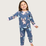 Stitch Girls Pajama Set - Blue