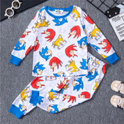 Sonic Ring Boys Full Sleeves Pajama Set - White