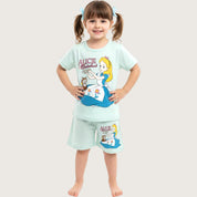 Alice Girls Shorts Set – Sea Green
