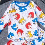 Sonic Ring Boys Full Sleeves Pajama Set - White