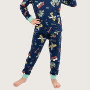 Born to Skate Boys Full Sleeves Pajama Set - Blue