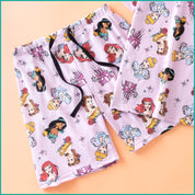Princess Castle Ladies Shorts Set - Purple