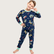 Born to Skate Boys Full Sleeves Pajama Set - Blue