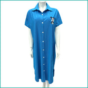 Mickey Mouse Frame Ladies Dress - Blue -Free size