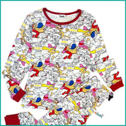 Best of 90's Ladies Cotton Full Sleeves Pajama Set - White