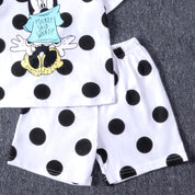 Minnie Girls Cotton Shorts Set PRIMARK – White