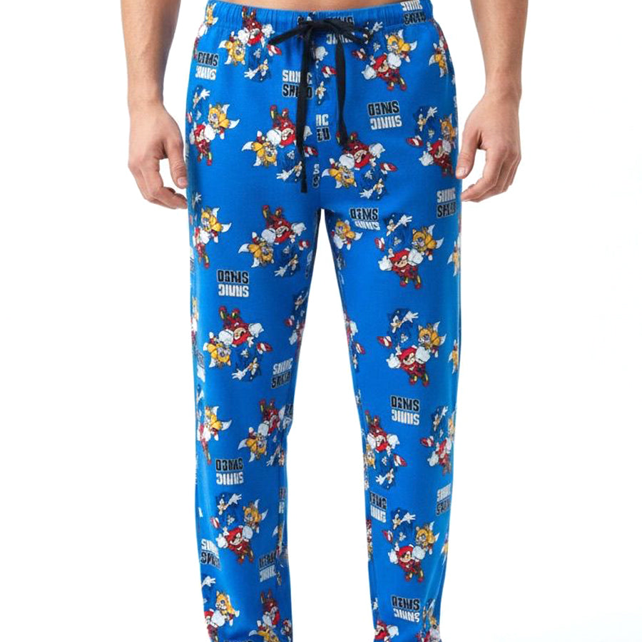 Run Sonic Men's Cotton Pant - Blue